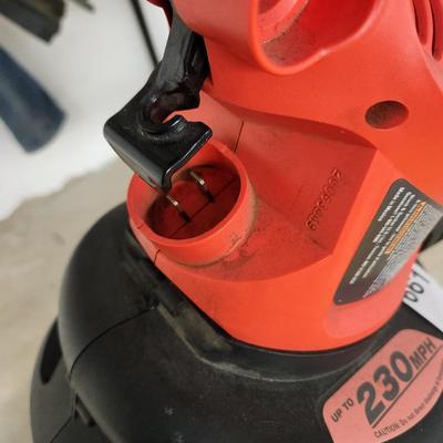 Black & Decker  230MPH Electric LeafHog Blower  Vac Tested working.