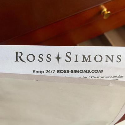 Clean Ross & Simons Mahogany Flatware Chest