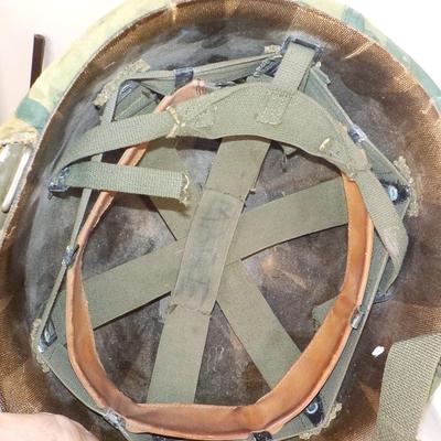 Viet Nam Era  Helmet belong to Gunny Sergeant Magee.