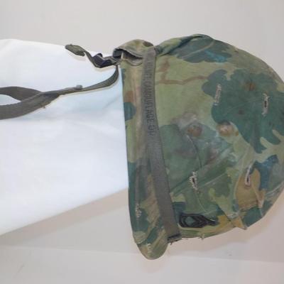 Viet Nam Era  Helmet belong to Gunny Sergeant Magee.