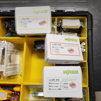 Stanley Fat Max Storage Organizer Loaded with Electrical items
