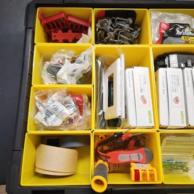 Stanley Fat Max Storage Organizer Loaded with Electrical items