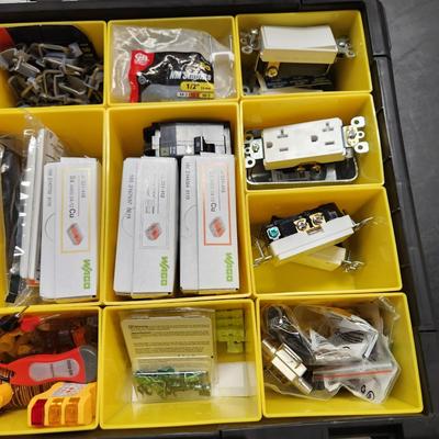 Stanley Fat Max Storage Organizer Loaded with Electrical items