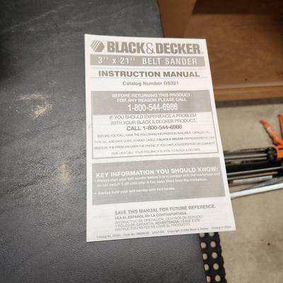 Back & Decker Corded Drill DR220G and Dragster Sander with Fire Storm Tool Bag