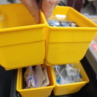 Keter Cantilever Storage Organizer or  Tool Box Loaded with Fasteners