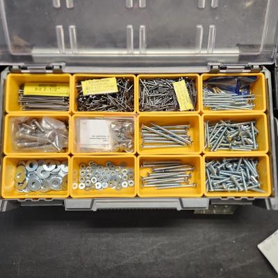 Keter Cantilever Storage Organizer or  Tool Box Loaded with Fasteners