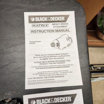 Black & Decker Matrix Cordless Tool 20V Lithiumw 4  Attachments