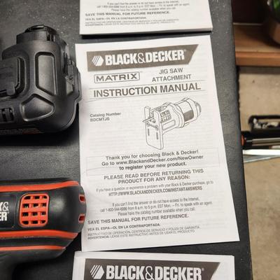 Black & Decker Matrix Cordless Tool 20V Lithiumw 4  Attachments