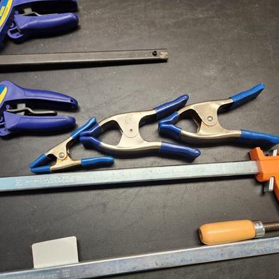 lot of 8 Clamps Jorgensen Bar Clamps Irwin Quick Grip