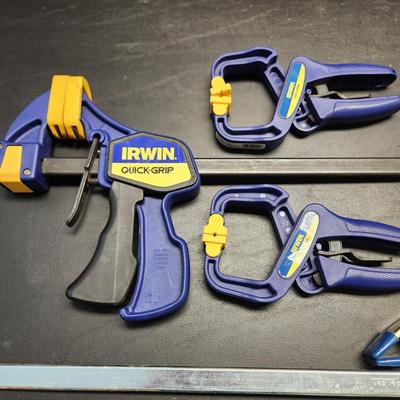 lot of 8 Clamps Jorgensen Bar Clamps Irwin Quick Grip