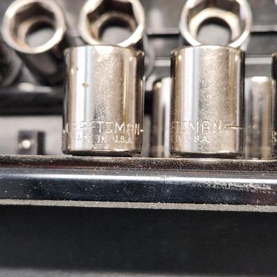 Lot of Craftsman Tools  Sockets  Craftsman USA 3/8" Drive Flex Head Ratchet (Offset Handle) 44835 VQ USA