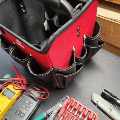 Husky Tool Bag Loaded with Goodies See Pics