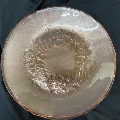 Arcoroc Pink Glass - Rose Pattern