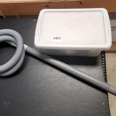 Gardening Tool lot w Pump-A-way includes storage tote