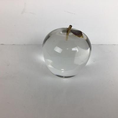 842 Cartier Murano Italy Apple Paperweight
