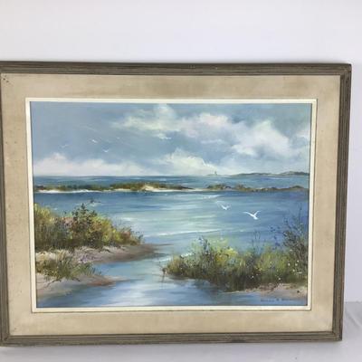 844 Original Acrylic Painting of Seascape by Patricia A. Blane