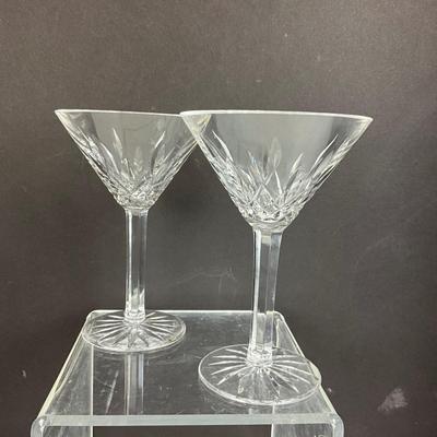 852 Pair of Waterford Lismore Martini Glasses