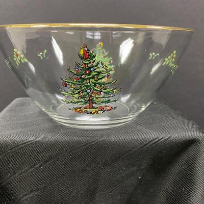 Spode Christmas Tree Pattern Salad Set