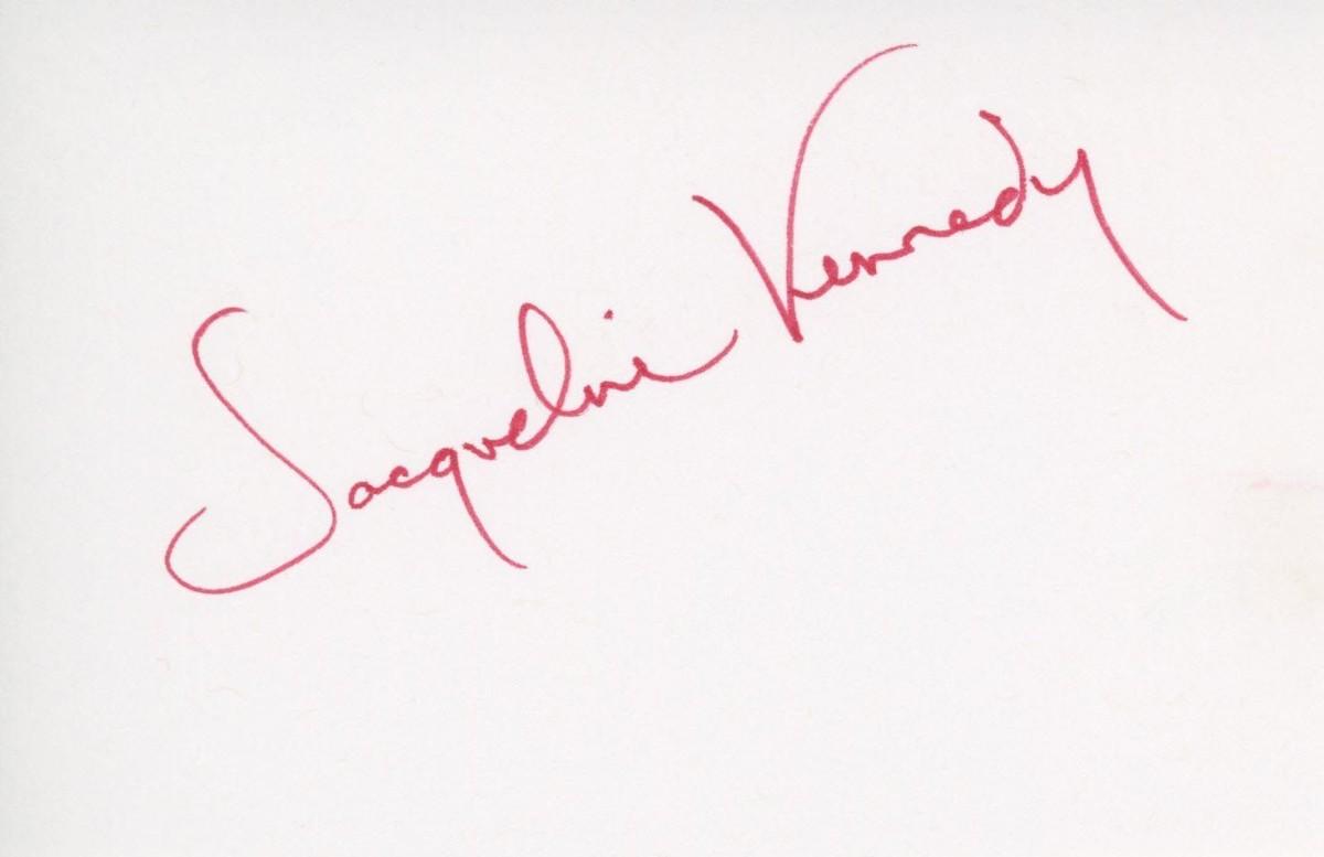 Jacqueline Kennedy signature cut | EstateSales.org