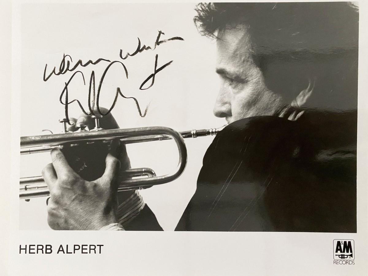 Herb Alpert signed photo | EstateSales.org