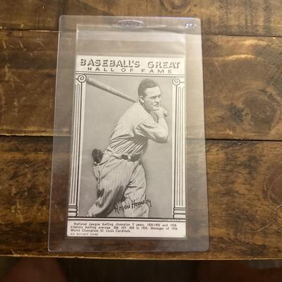 Baseball Great Roger Hornsby
