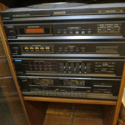 Magnavox Stereo Components & Cabinet - A