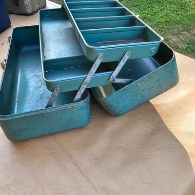 Six Vintage Tackle Boxes  (OB2-JS)