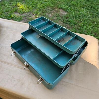 Six Vintage Tackle Boxes  (OB2-JS)