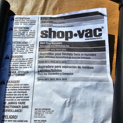 8 Gal Wet/Dry ShopVac & Accessories  (WS2-JS)