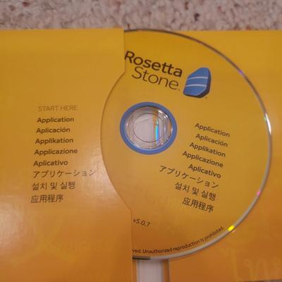 Assortment of Language Books and CDs (LR-DW)