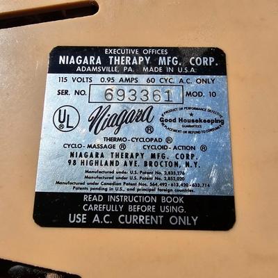 Two Vintage Niagara Thermal Cyclopad & Massager (OB2-JS)