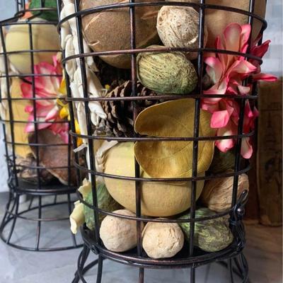 New 15â€ Metal Potpourri holder home decor