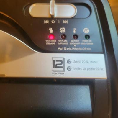 Amazon Basics Paper Shredder and a Sterilite Filing Box (O-DW)