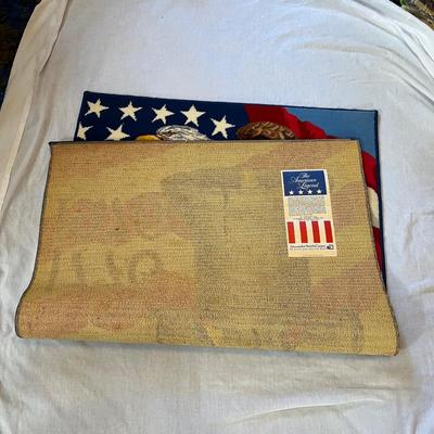 Americana - Large Flag, Rug, Documents/Deeds & Wool Hat (UB-RG)