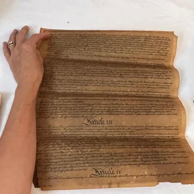 Americana - Large Flag, Rug, Documents/Deeds & Wool Hat (UB-RG)