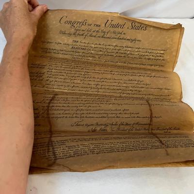 Americana - Large Flag, Rug, Documents/Deeds & Wool Hat (UB-RG)