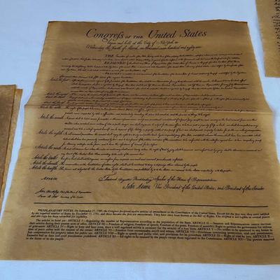 Americana - Large Flag, Rug, Documents/Deeds & Wool Hat (UB-RG)