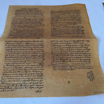 Americana - Large Flag, Rug, Documents/Deeds & Wool Hat (UB-RG)