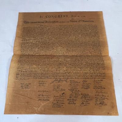 Americana - Large Flag, Rug, Documents/Deeds & Wool Hat (UB-RG)