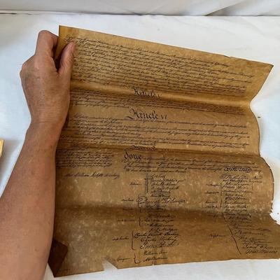 Americana - Large Flag, Rug, Documents/Deeds & Wool Hat (UB-RG)