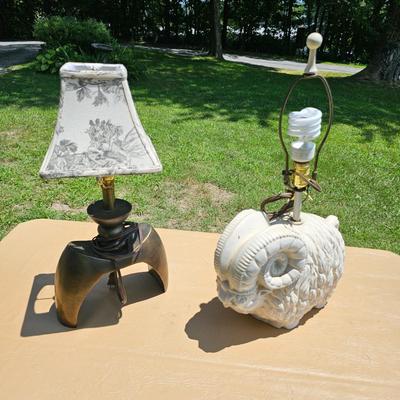 Pair of Eclectic Table Lamps  (OB2-JS)