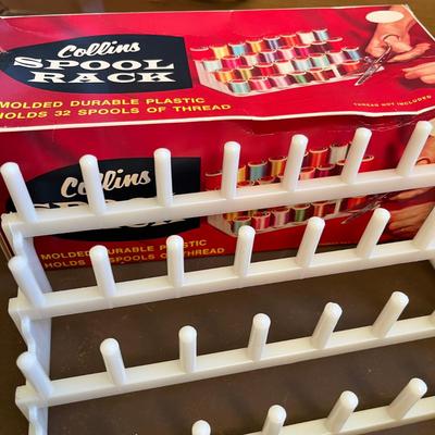 Spool Rack NIB w/ box of thread