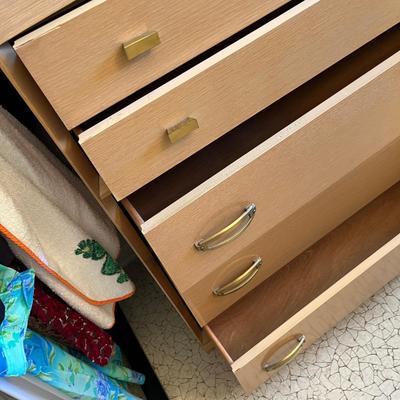 Blond Oak Chest of Drawers