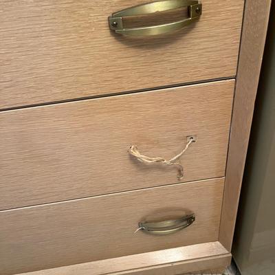 Blond Oak Chest of Drawers