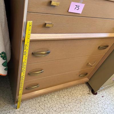 Blond Oak Chest of Drawers