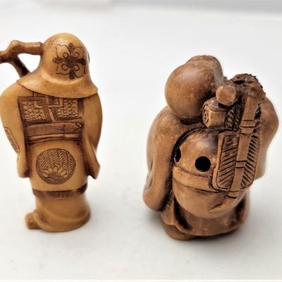 Lot #57  Two Small Vintage Chinese Figure - one a Netsuke - highly detailed