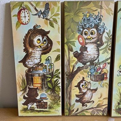 Mr. Owl NIB Plaques