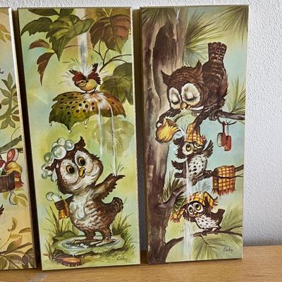 Mr. Owl NIB Plaques