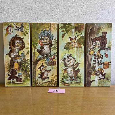 Mr. Owl NIB Plaques