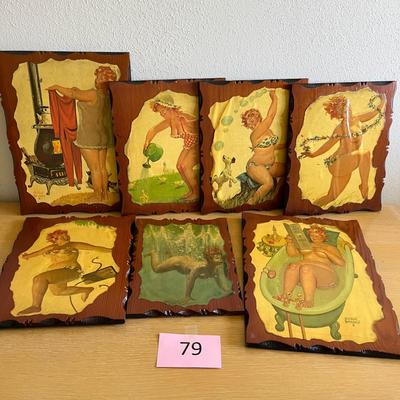Decoupage  Ladies Plaques